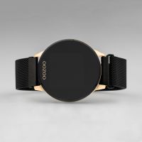OOZOO | Smartwatch unisex rosé/zwart mesh 2